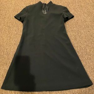 Evan-Picone 10 Black Dress Rhinestone Cap Sleeve